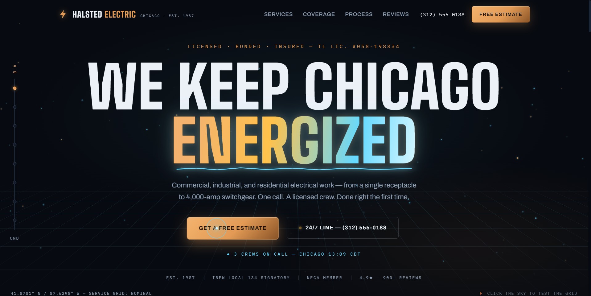 Halsted Electric Website Preview