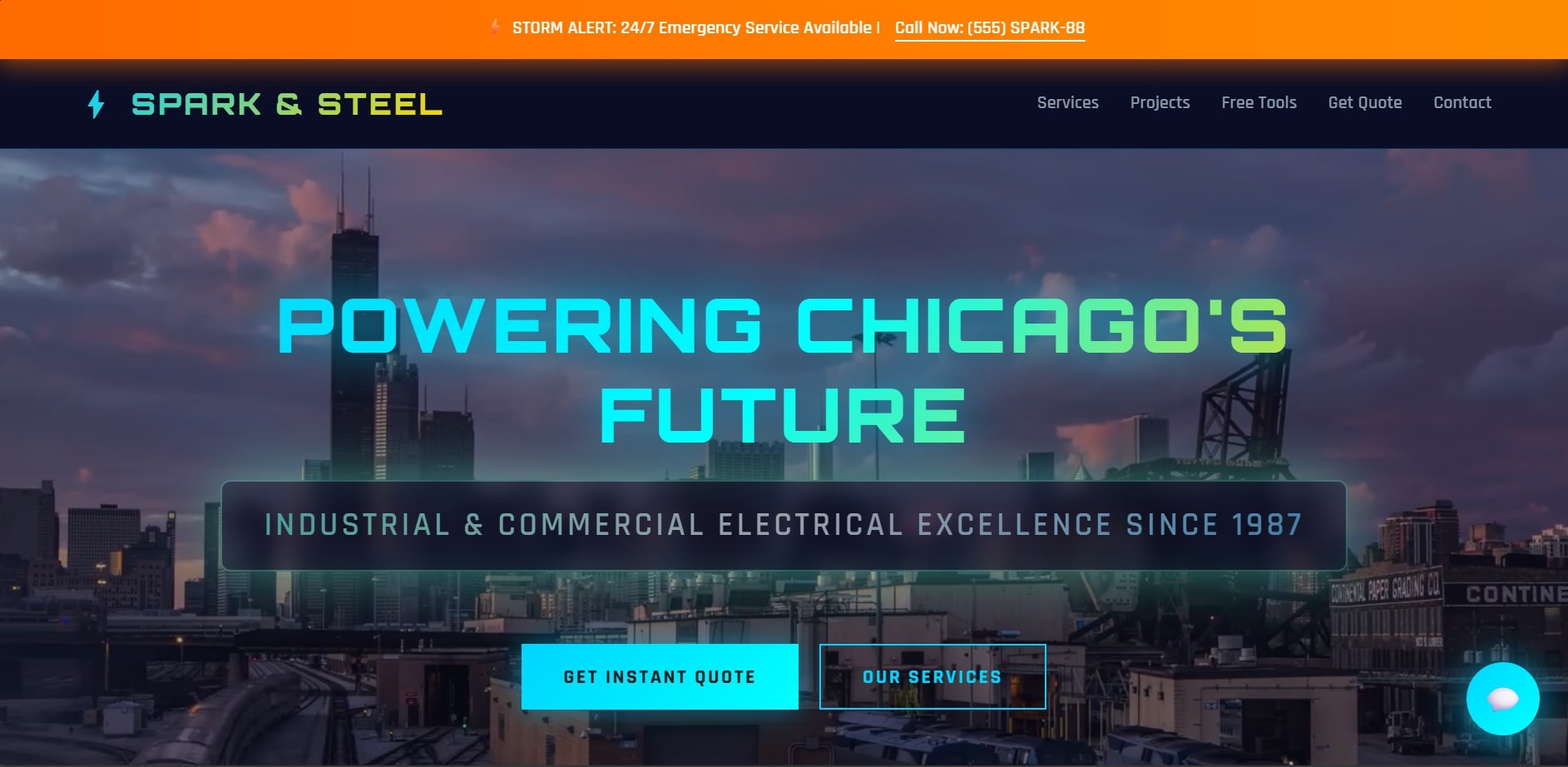 Spark & Steel Electric Website Preview
